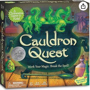 Peaceable Kingdom Cauldron Quest Cooperative Potions and Spells Game for Kids